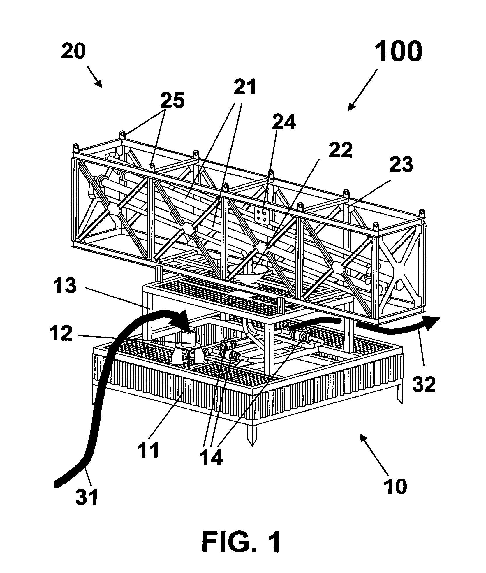 Subsea petroleum production system method of installation and use of the same