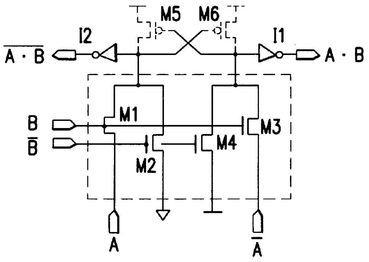 Logic circuit utilizing pass transistors and logic gate