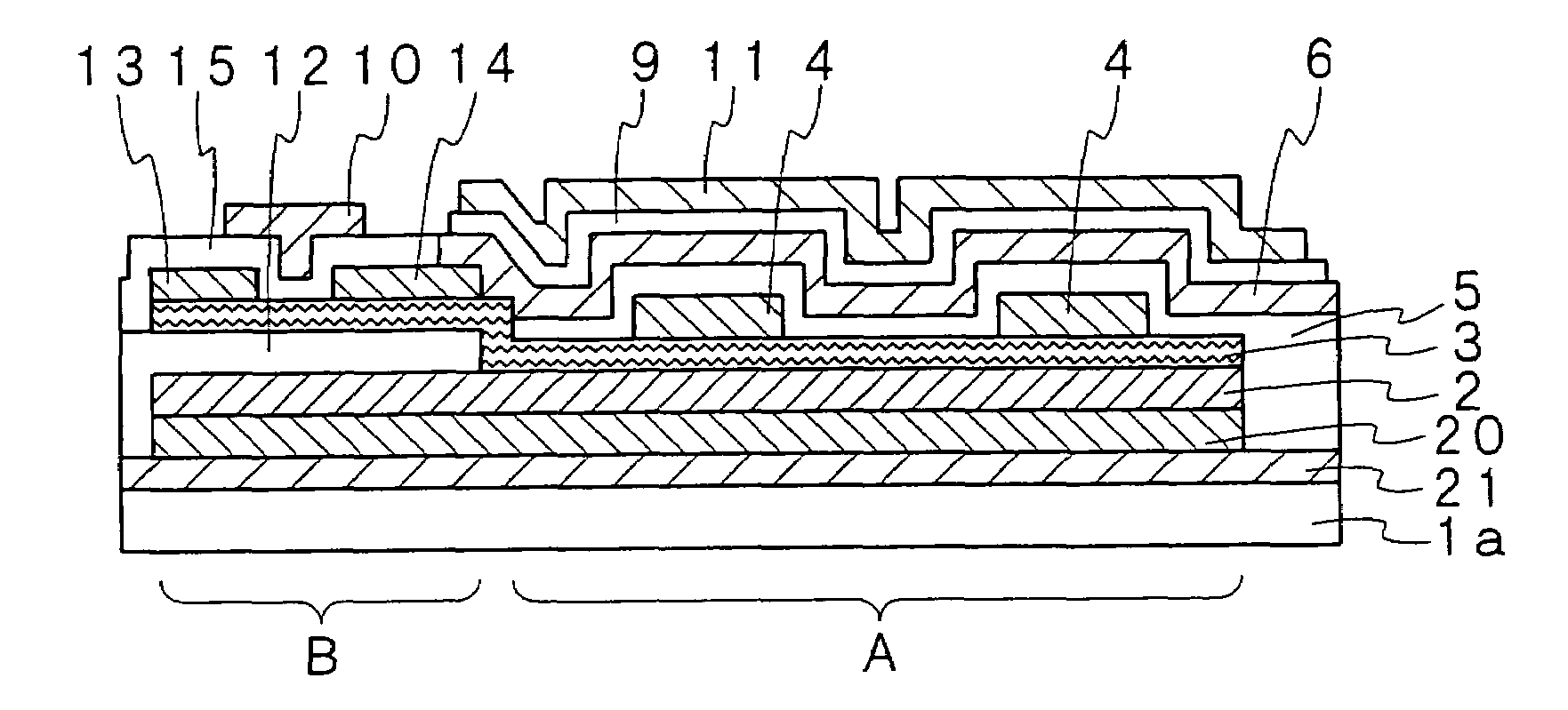 Organic Semiconductor Element and Organic El Display Device Using the Same