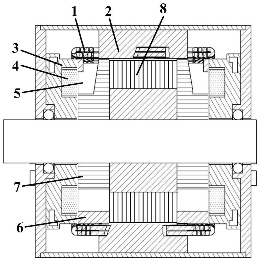 A high-speed hybrid excitation synchronous motor with rotor magnetic circuit decoupling