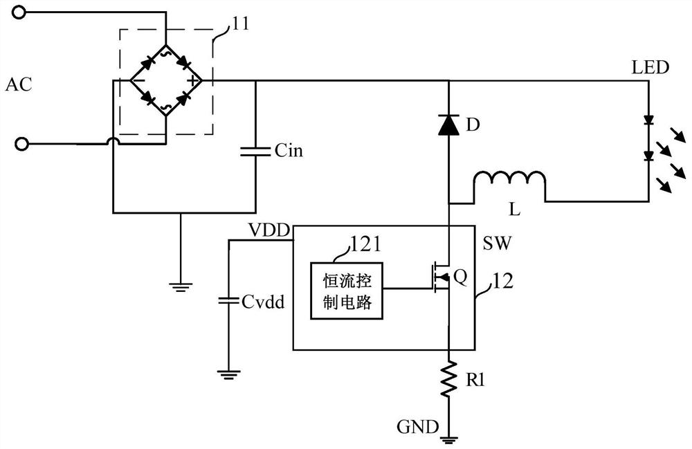 A constant current control module, non-isolated step-down circuit and constant current control method