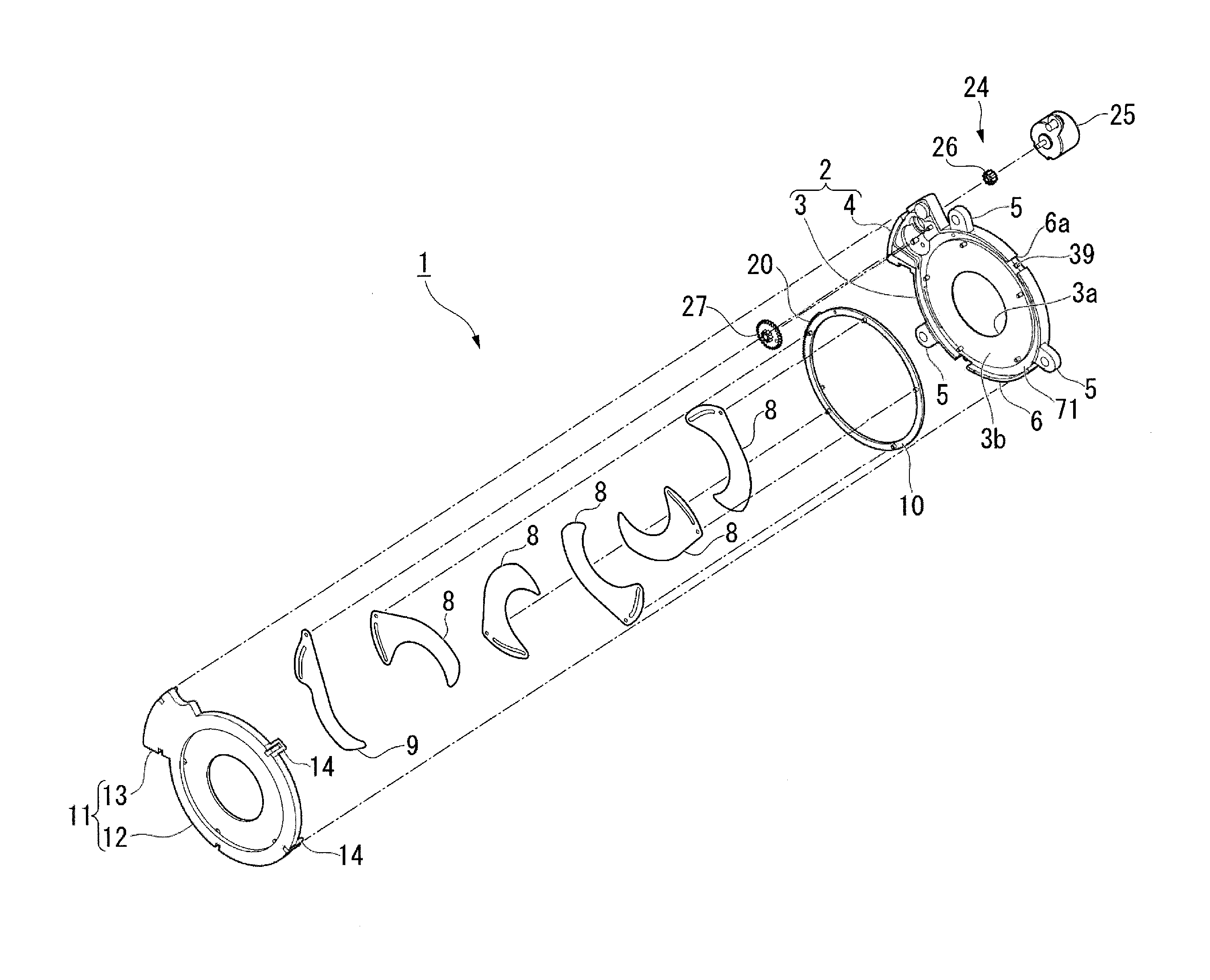 Diaphragm device and optical instrument