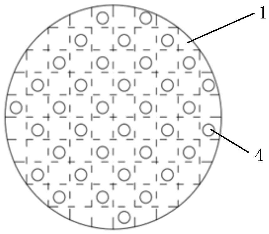 An internal member and a fluidized bed reactor comprising the internal member