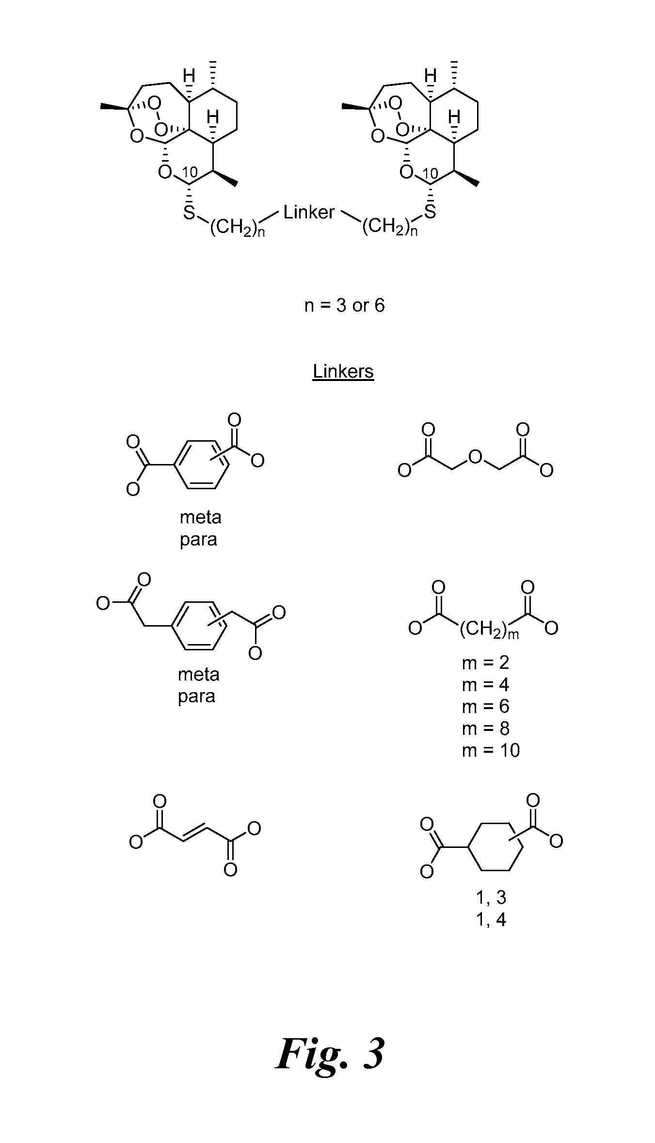 Trioxane thioacetal monomers and dimers and methods of use thereof