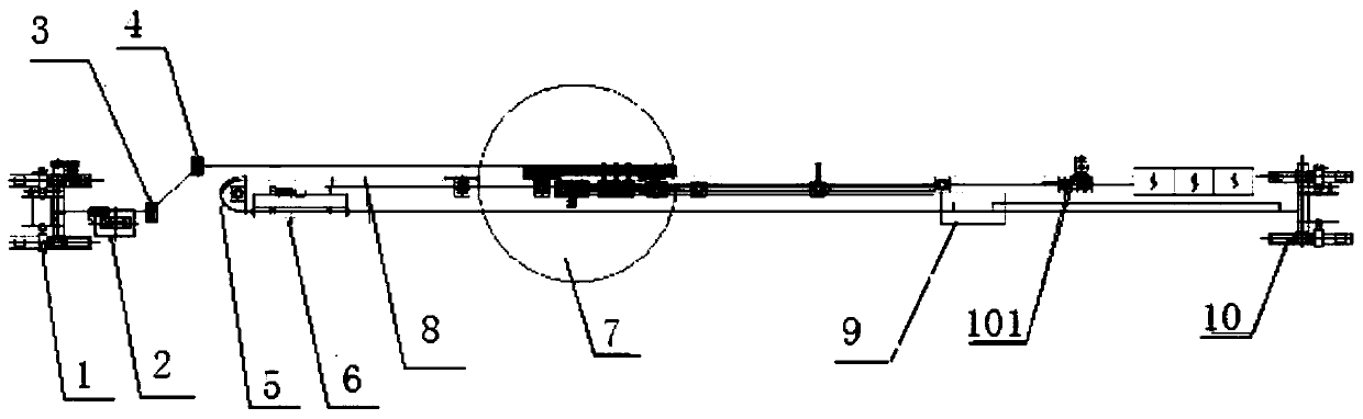 A cable automatic exhaust line system