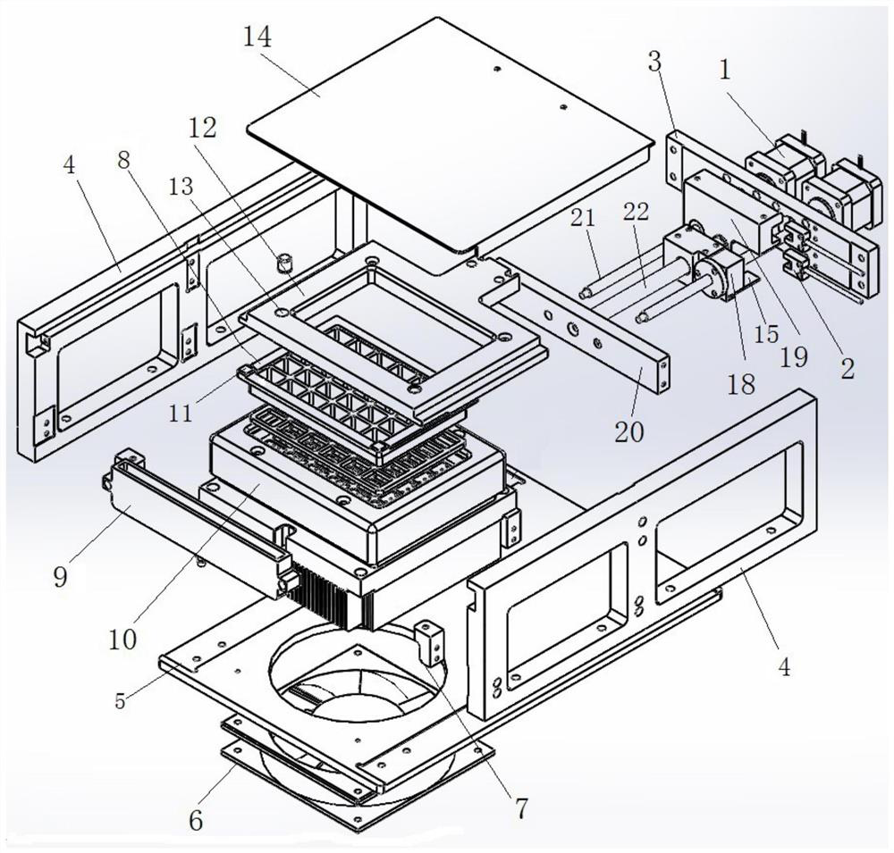 Sliding compression reaction chamber mechanism