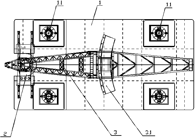 Offshore rock-socketed operation platform