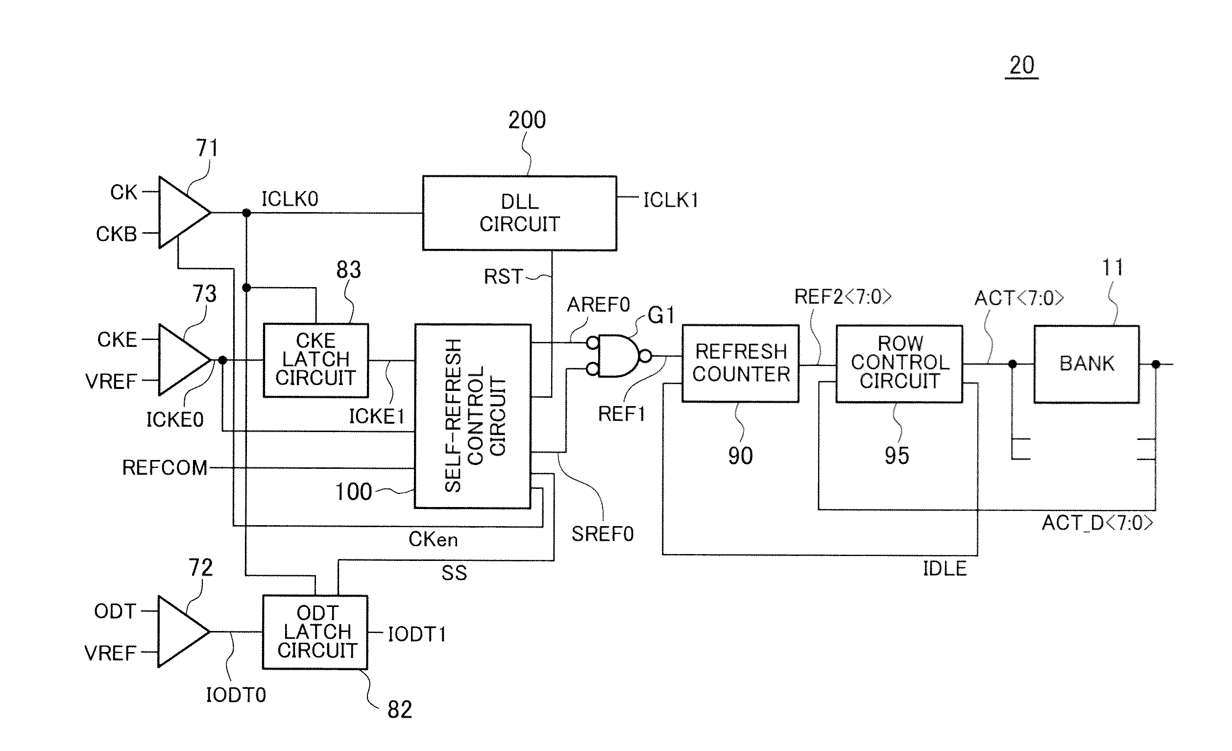 Information processing system including semiconductor device having self-refresh mode