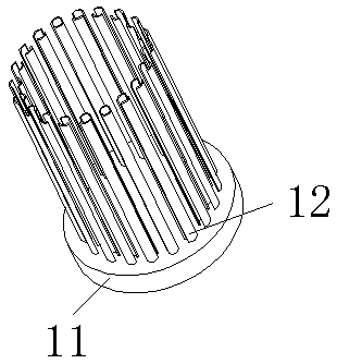 Medical clinical needle collecting and unfolding auxiliary device