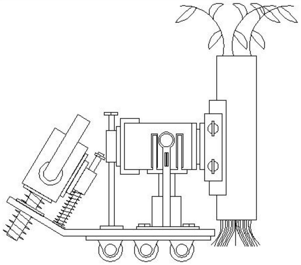 Tree branch and leaf cleaning device for municipal environmental protection