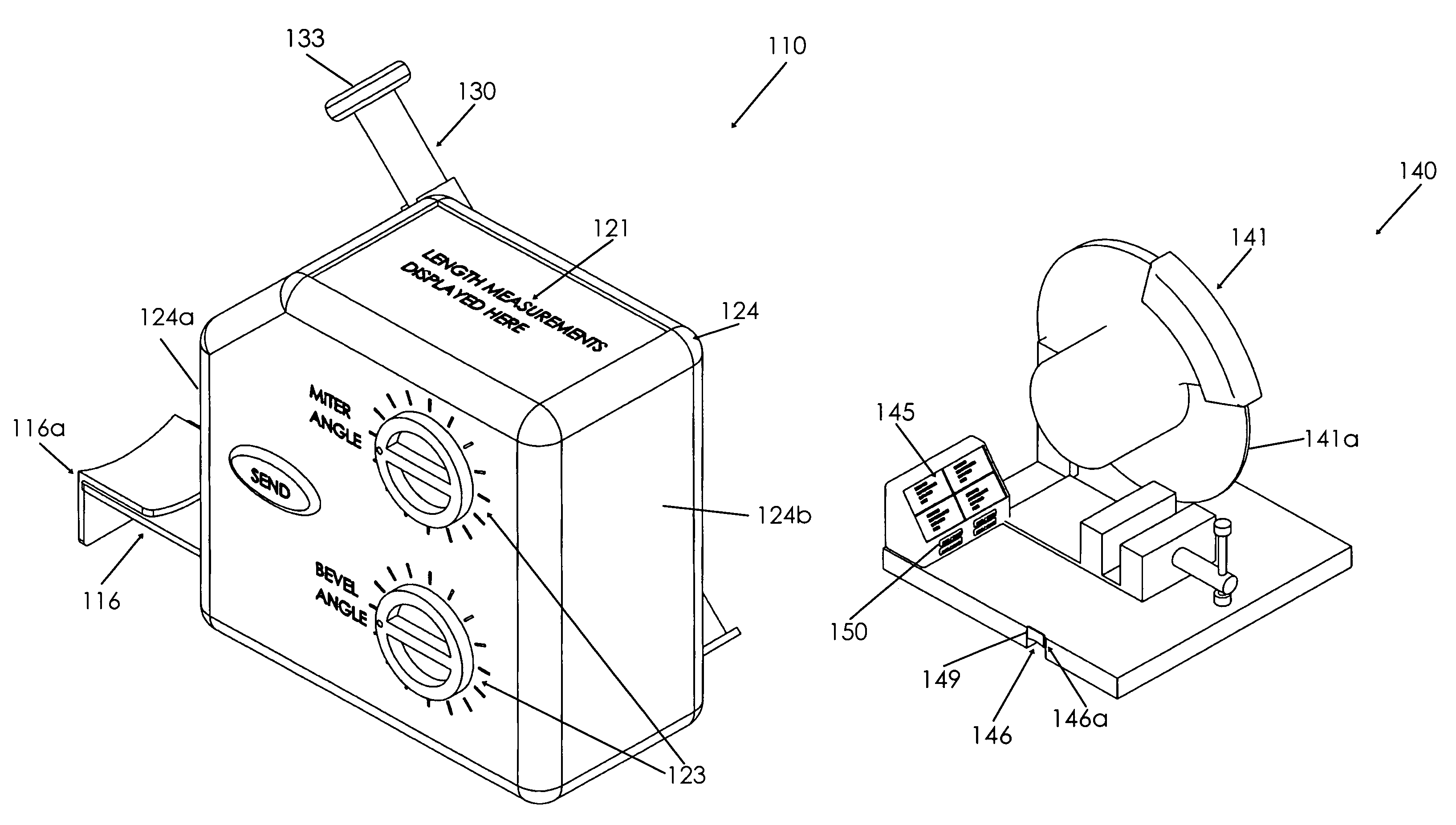 System for measuring and cutting