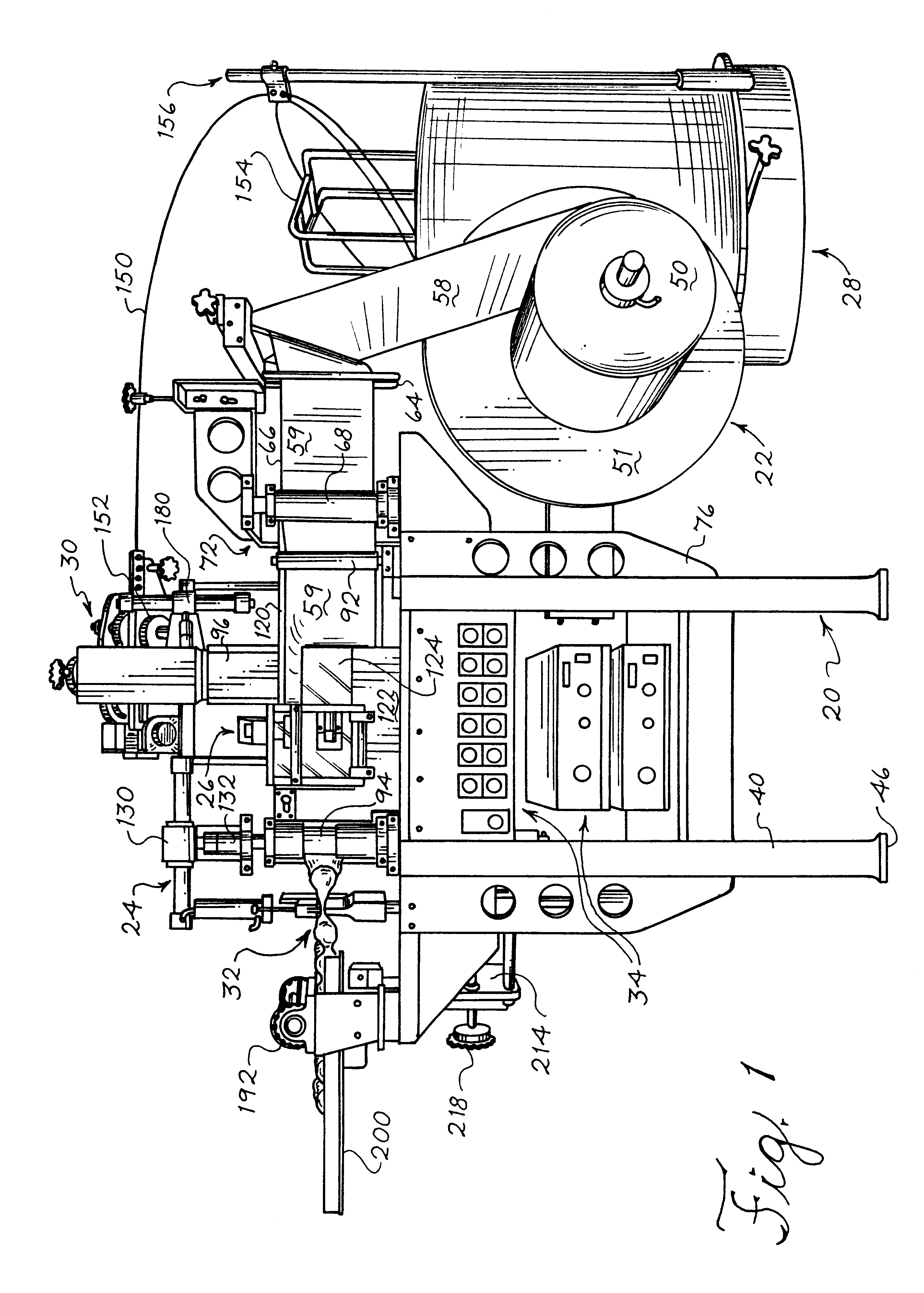Method and apparatus for the manufacture of pocketed springs