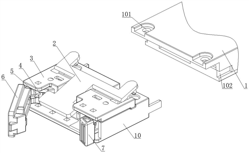 RSSD bracket capable of being disassembled and assembled without tool and RSSD box