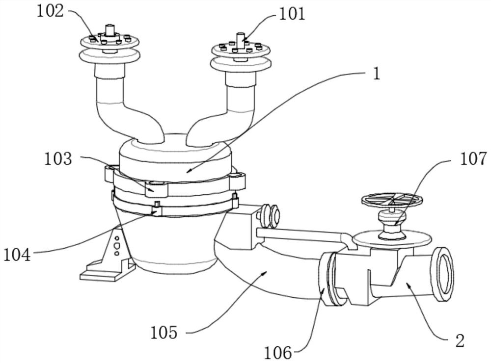 Safe anti-theft fire pump adapter with good sealing performance