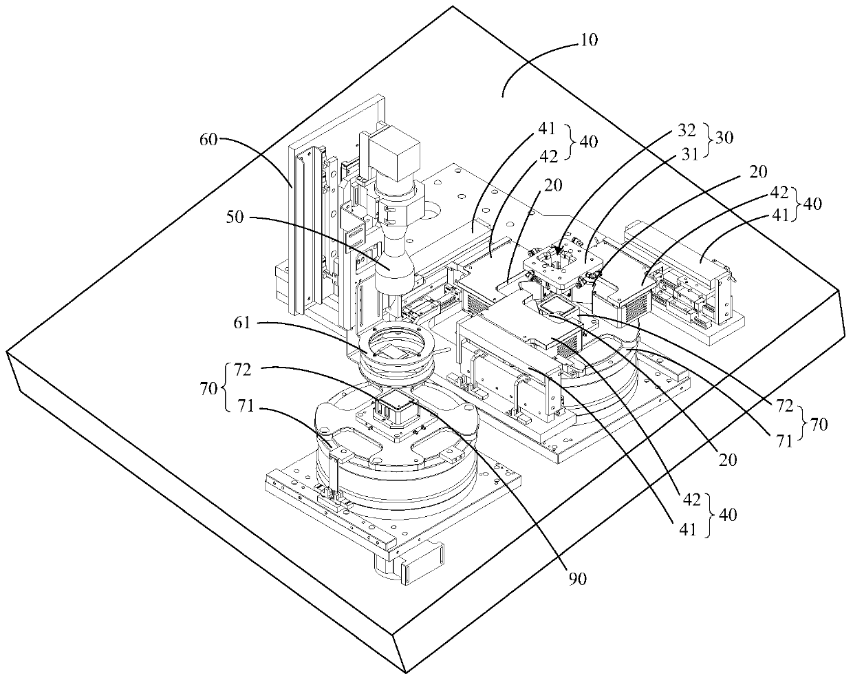 Grating superimposition mechanism