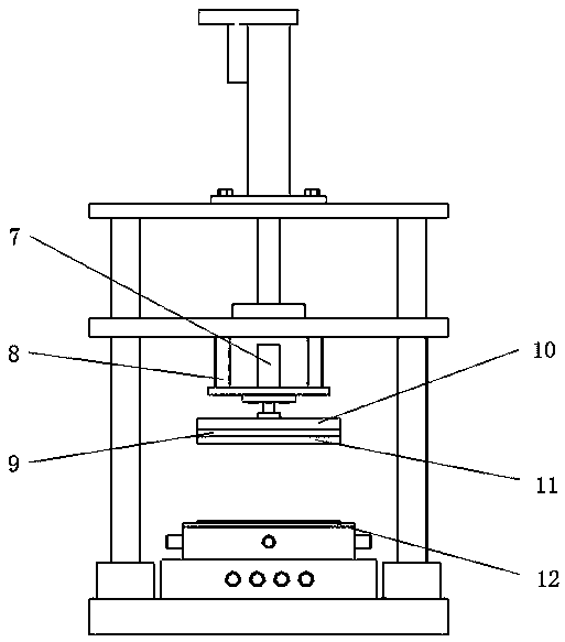 Device and method for vibration assisting of hot embossing