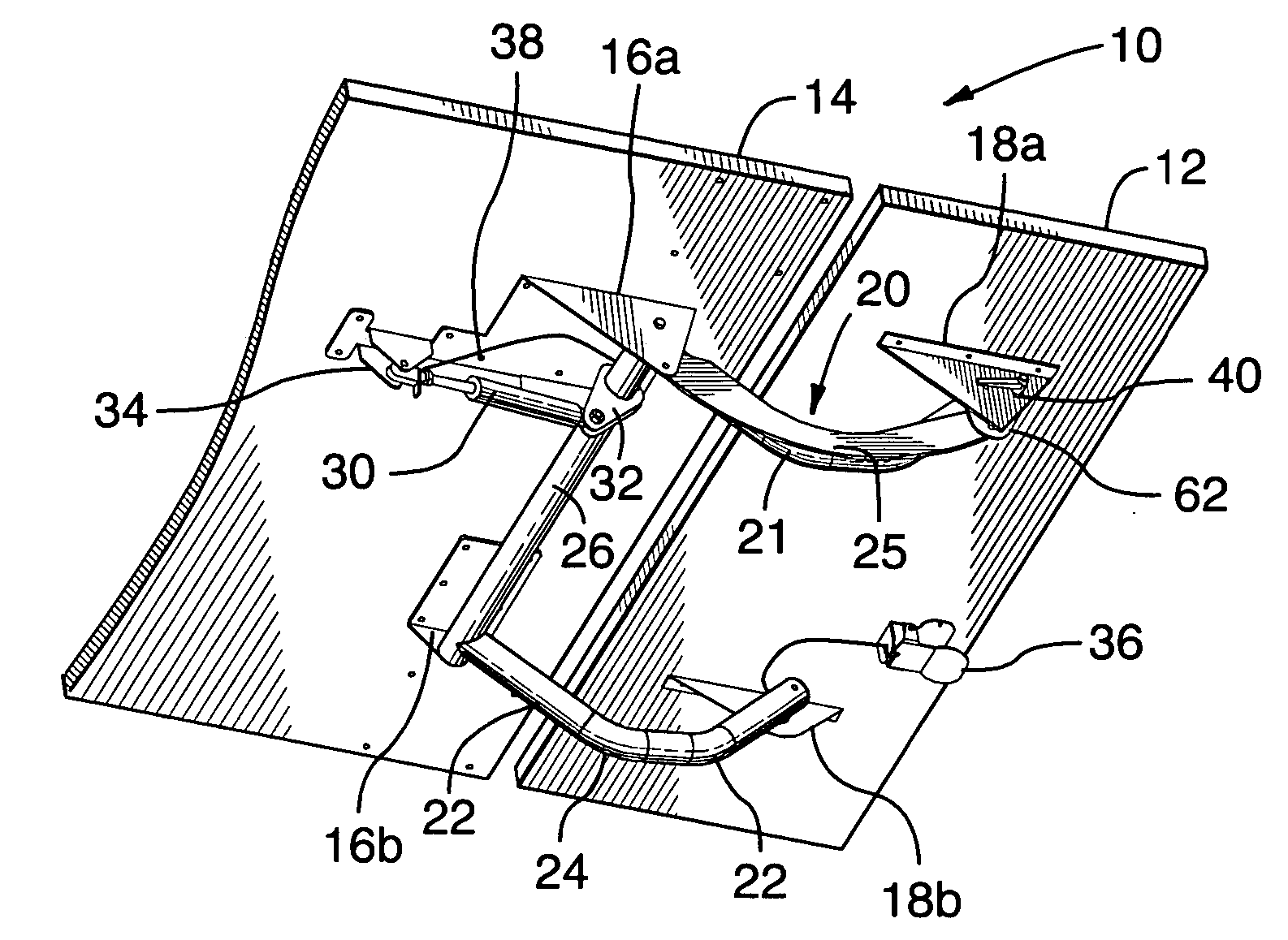 Adjustable work surface support