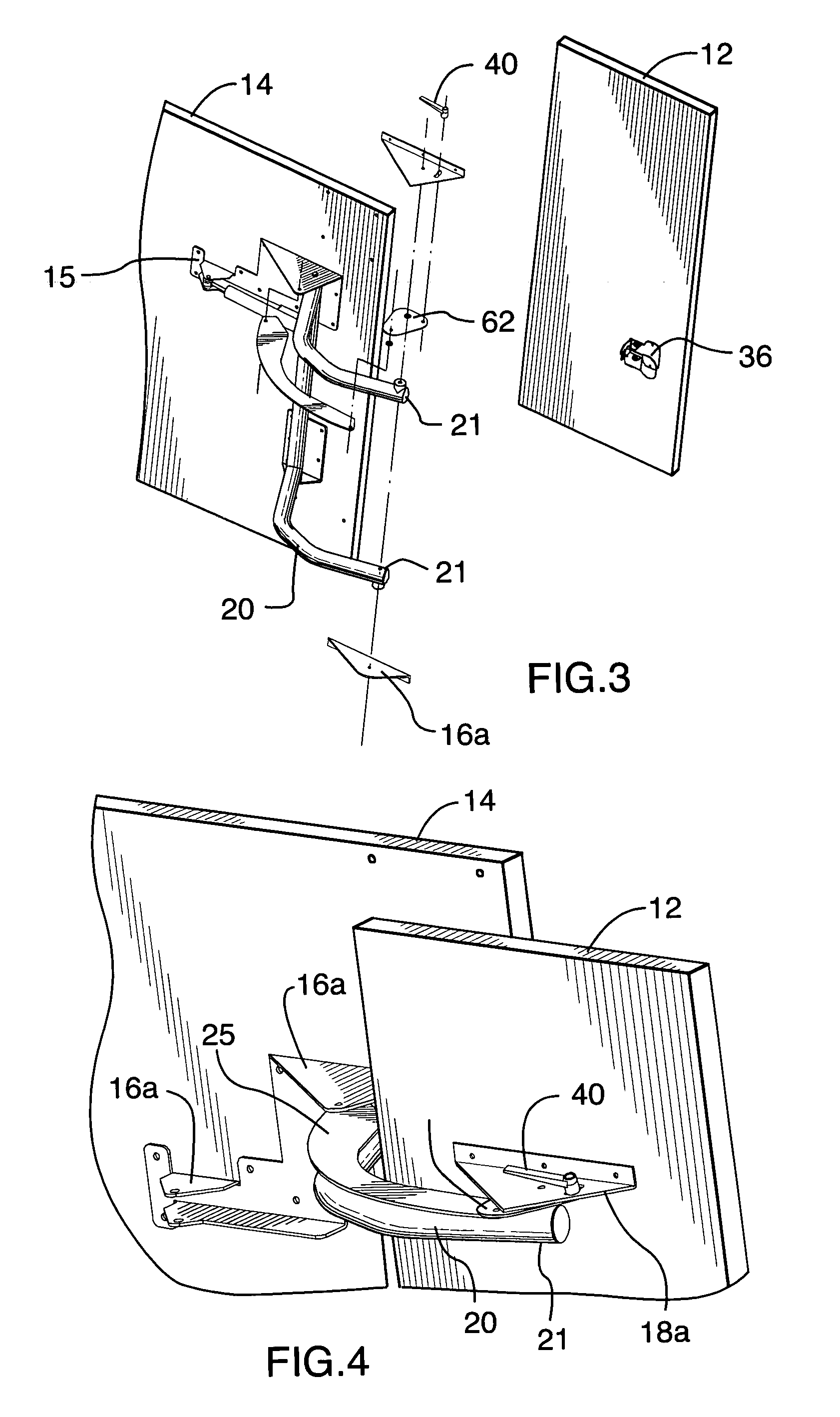 Adjustable work surface support