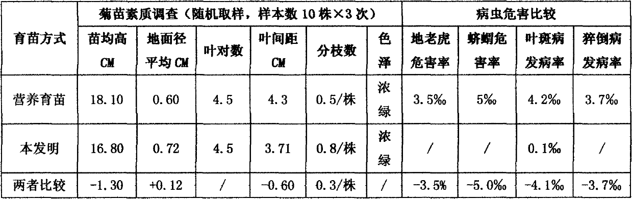 Facility seedling method for pigment marigolds