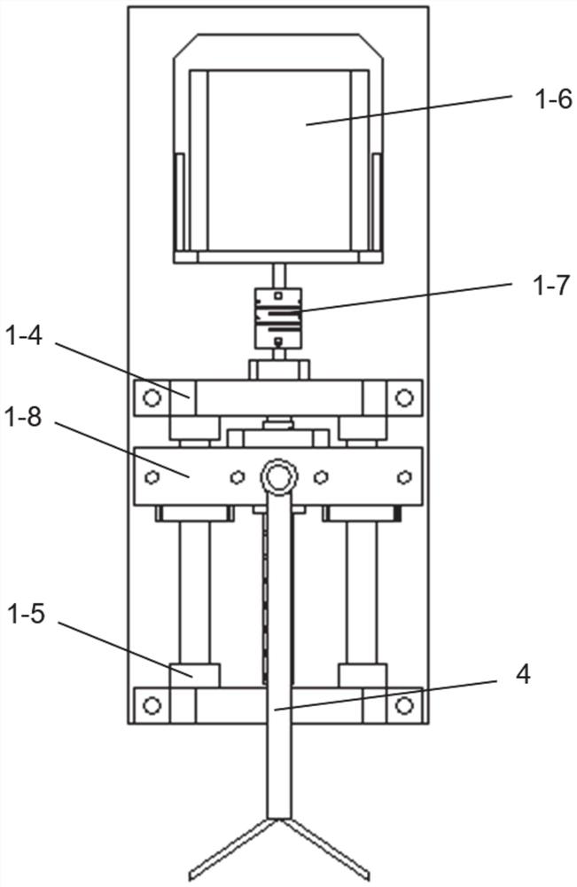 Light and simplified planting device for bare-rooted seedlings and working method