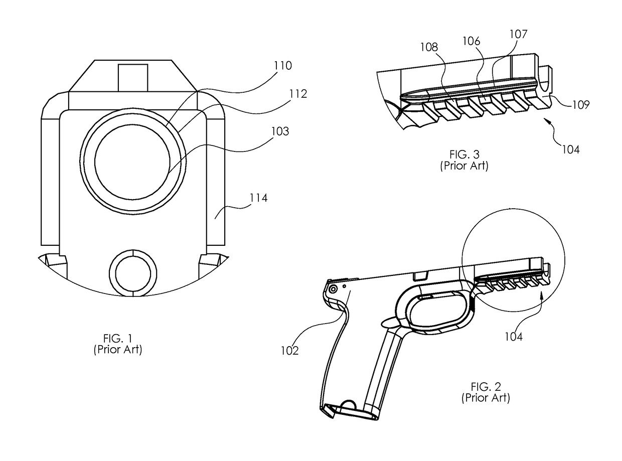 Firearm adapter configured to mount to a firearm frame