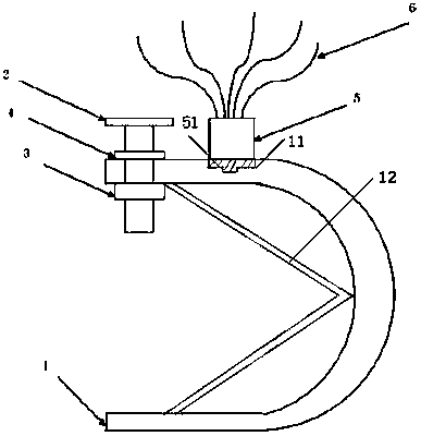 Bird repelling placement device for electric power facilities