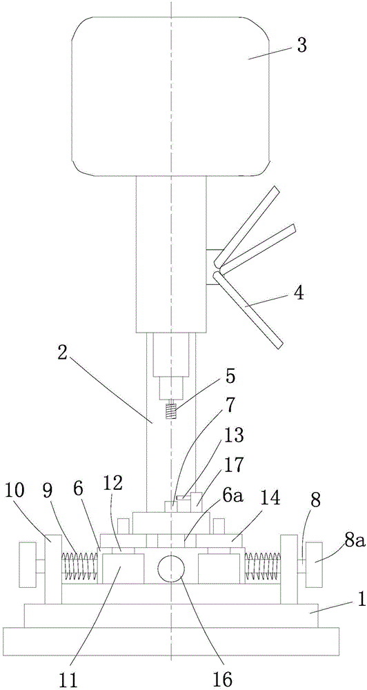 Mechanism special for removing burrs in transverse through hole of cylinder part