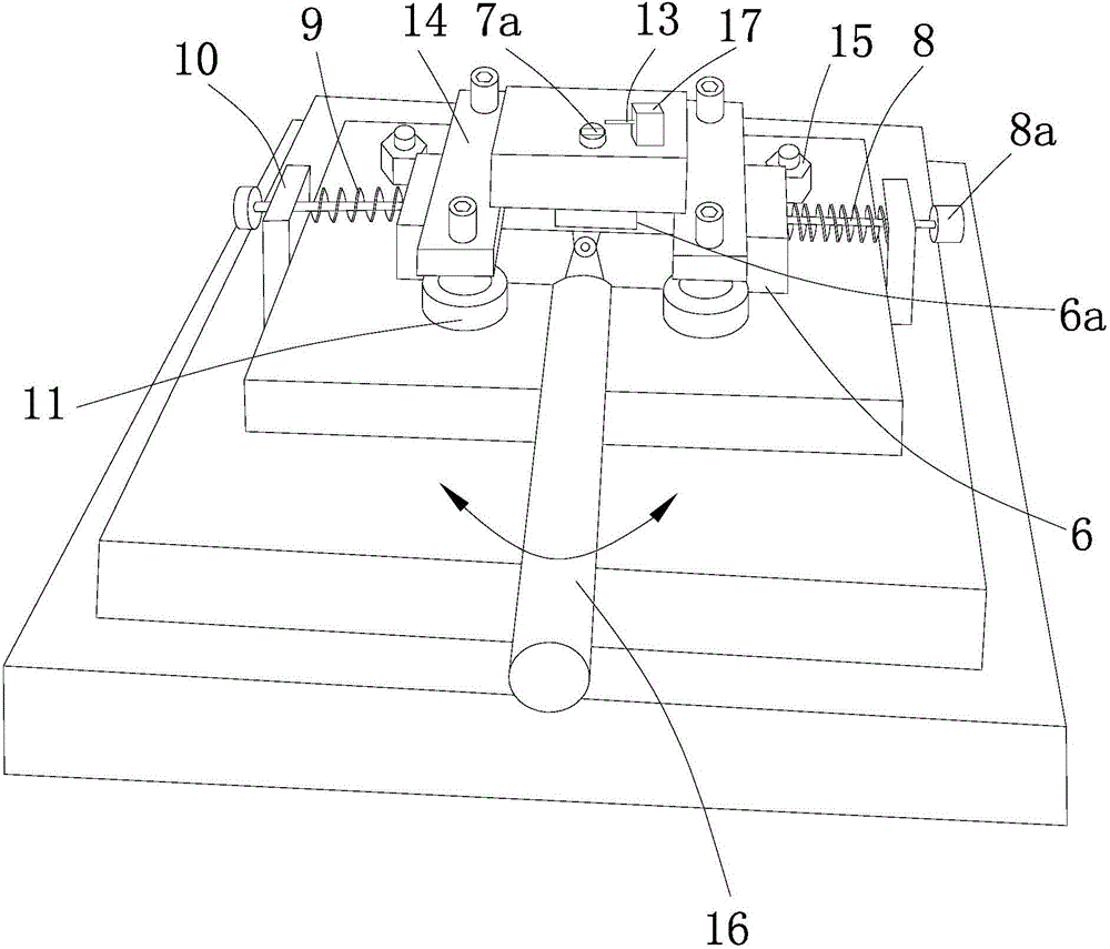 Mechanism special for removing burrs in transverse through hole of cylinder part