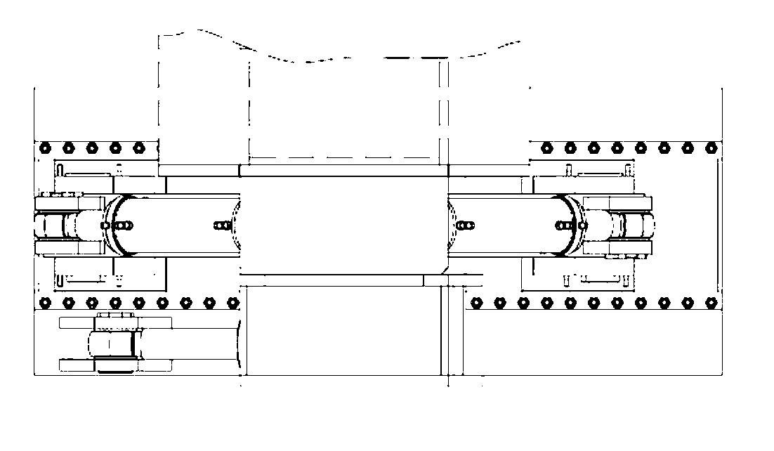Rear stable tail wagging mechanism of excavator