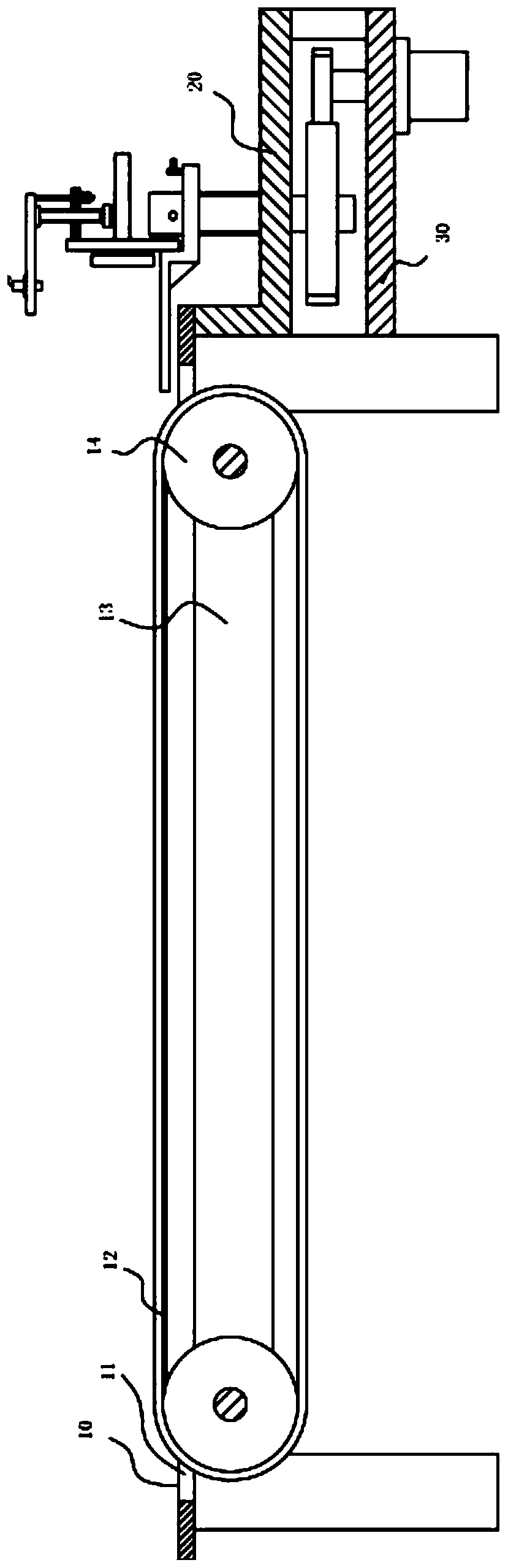 Carton conveying frame with transferring device