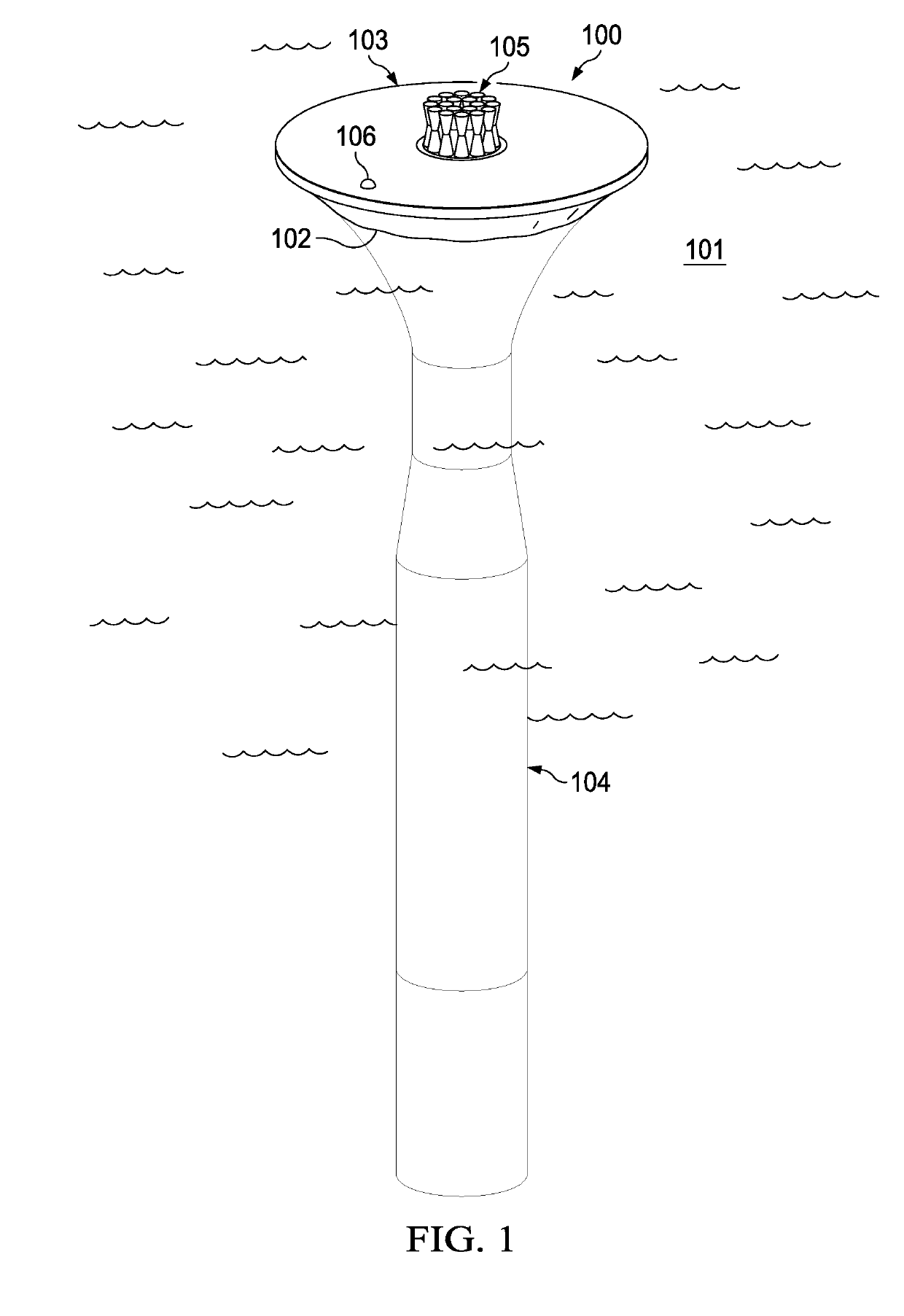 Inertial water column wave energy converter