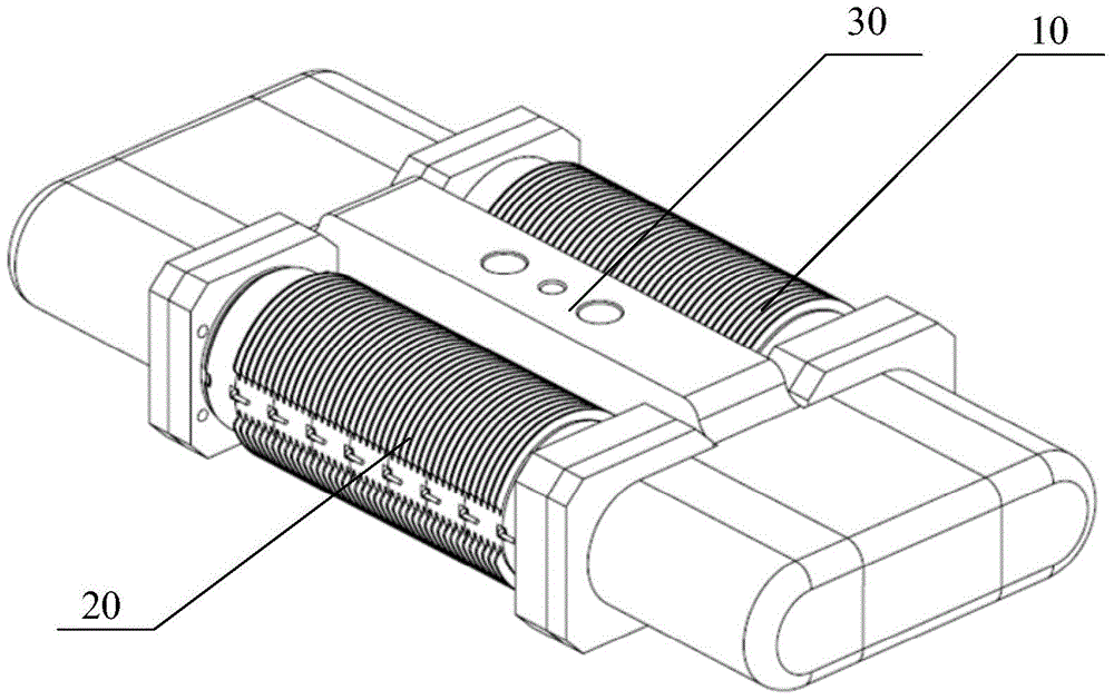 Double-butterfly coordinated distribution pump driven by linear resonant motor