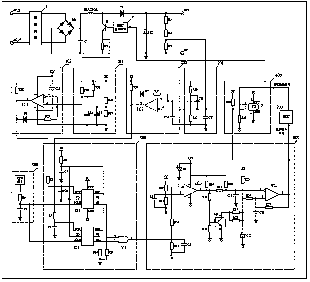 Hardware protection circuit for active PFC (power factor correction)