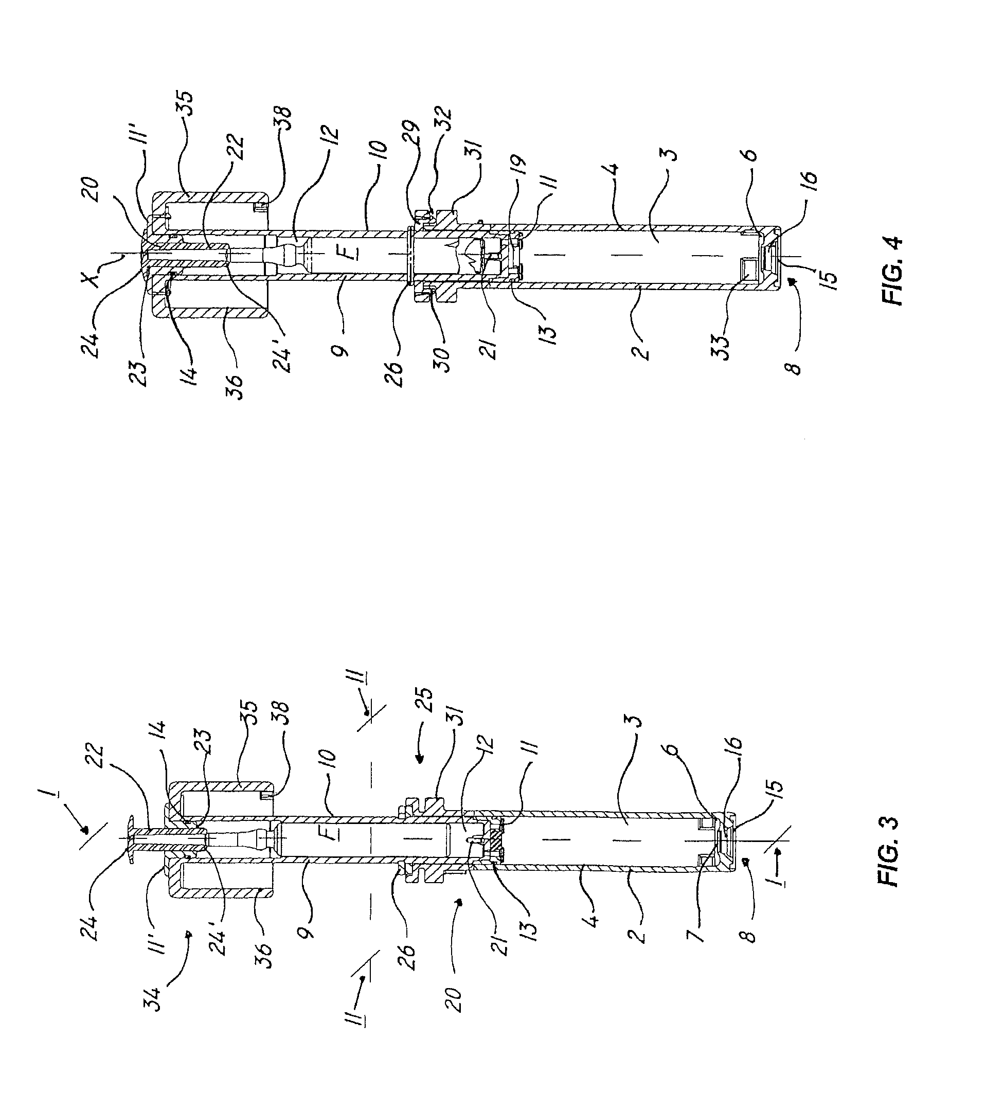 Cartridge for storage and delivery of a two-phase compound