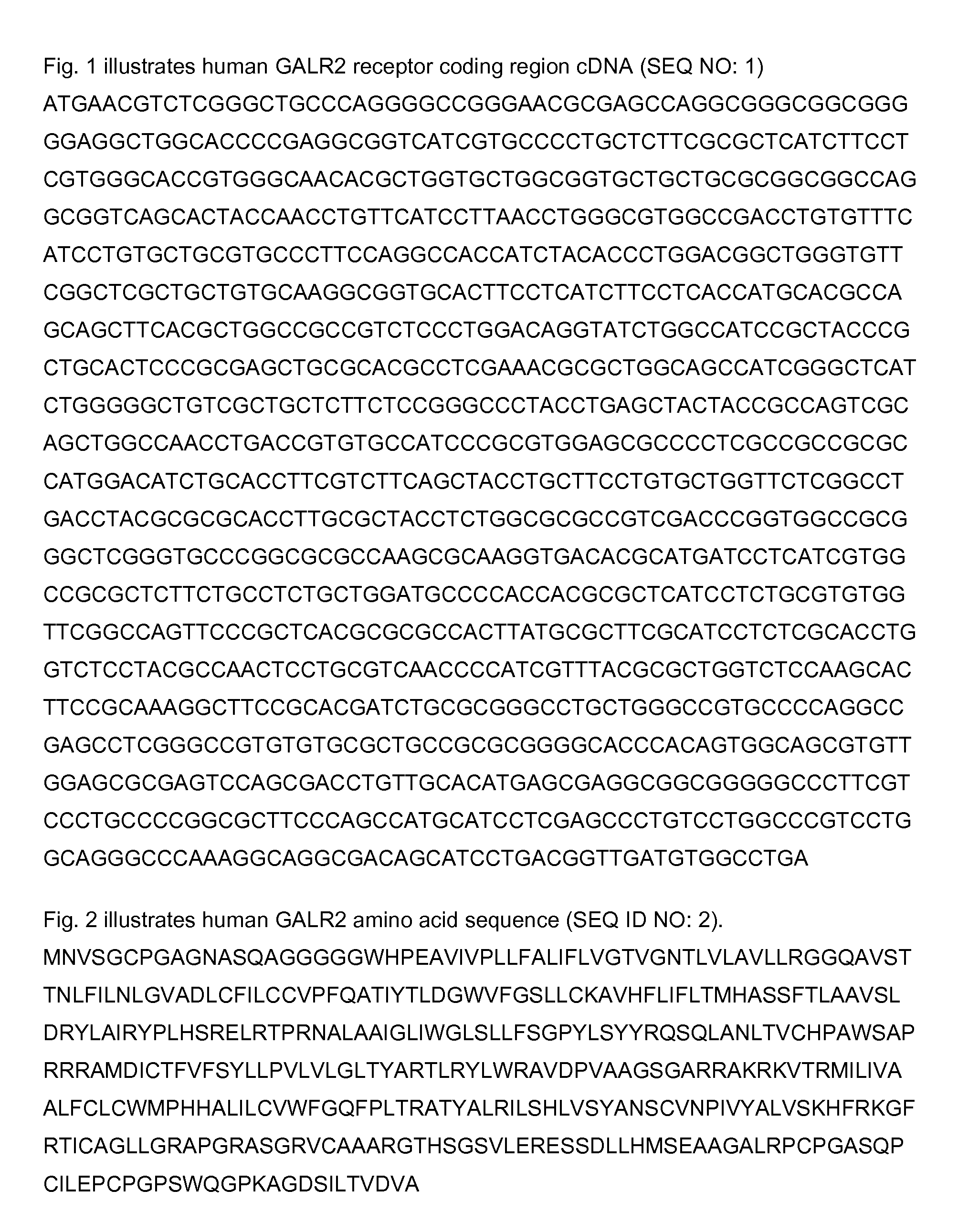 Neuropeptide q as modulator of GPCR GALR2 and uses thereof