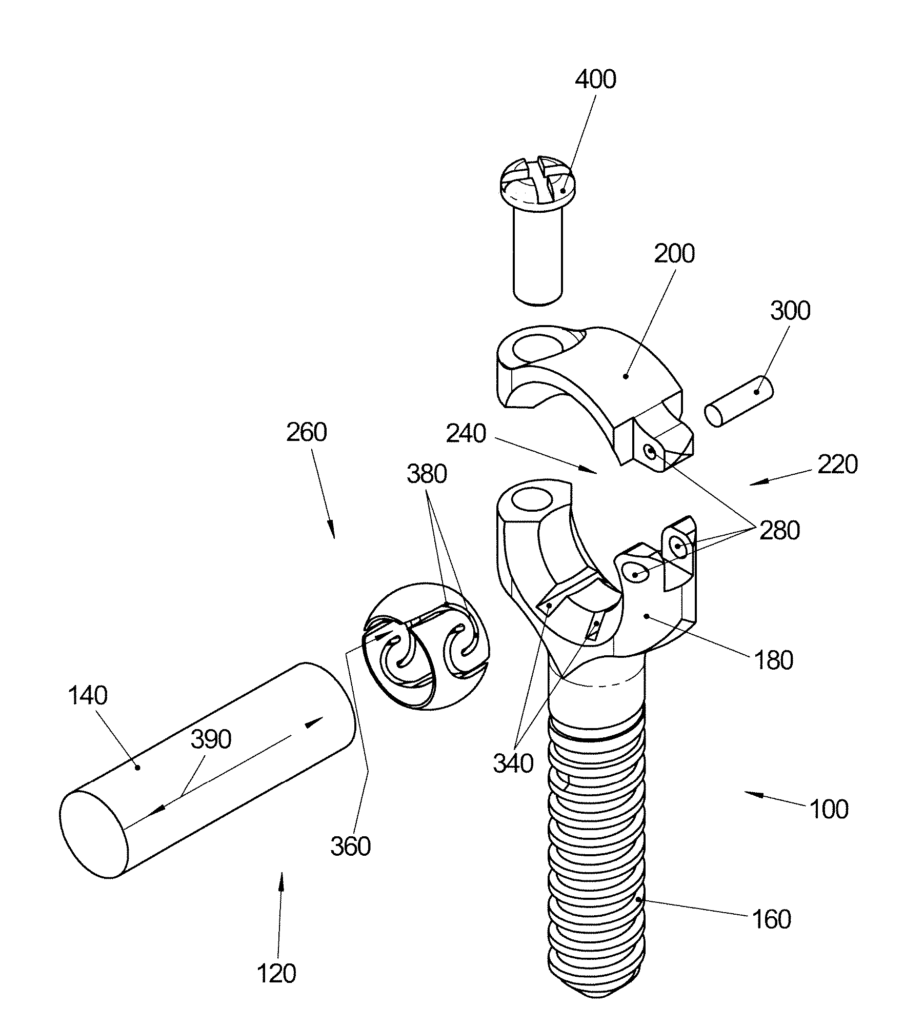 Hinged Polyaxial Screw and methods of use