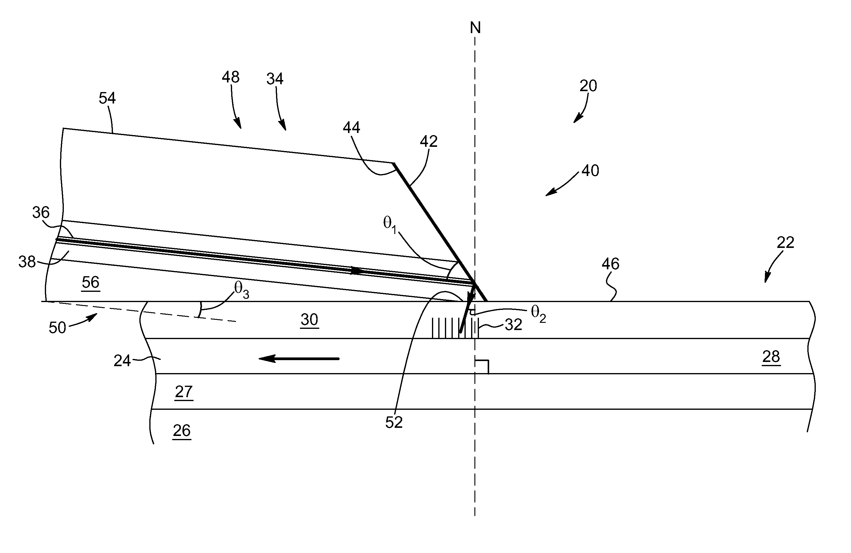 Fiber coupling technique on a waveguide