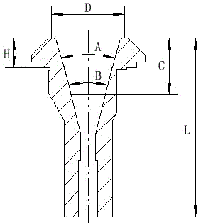 A kind of horn tube for combing machine