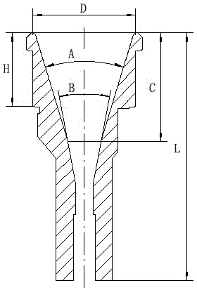 A kind of horn tube for combing machine