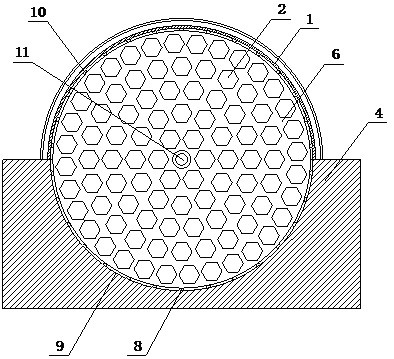 Rotary logistics box for semi-submerged intelligent honeycomb logistics cabinet