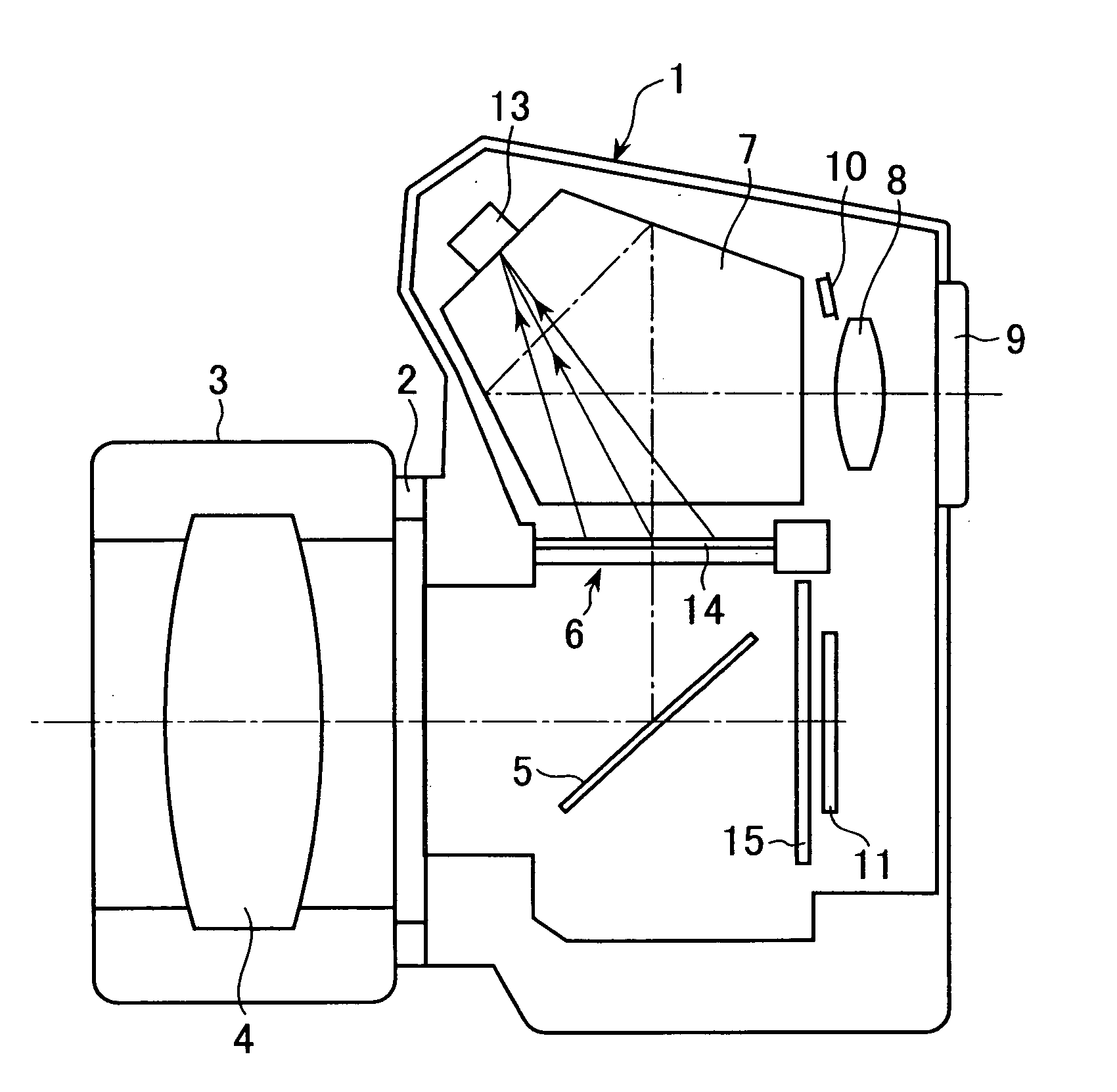 Focal point detection device and camera