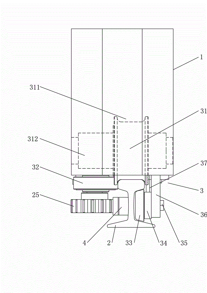 Support mechanism of single-track avoidance-free stereoscopic parking equipment