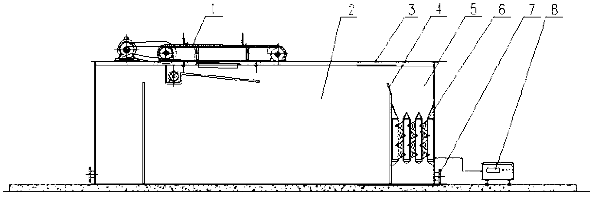 Outgassing demulsification device of ultrasonic air floatation system