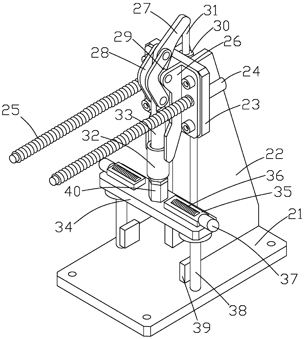 A rotary table flame welding machine and its welding method