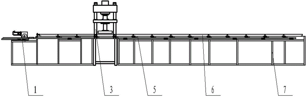 A mold horizontal moving cycle mechanism