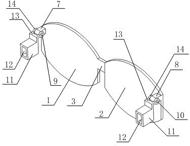 Separable eye protection spectacles for myopia spectacles