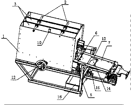 To-be-processed material bin structure for spinning machine