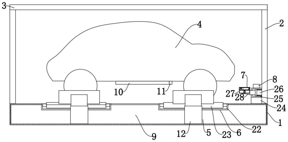 Intelligent wireless charging system for stereo garage and using method thereof