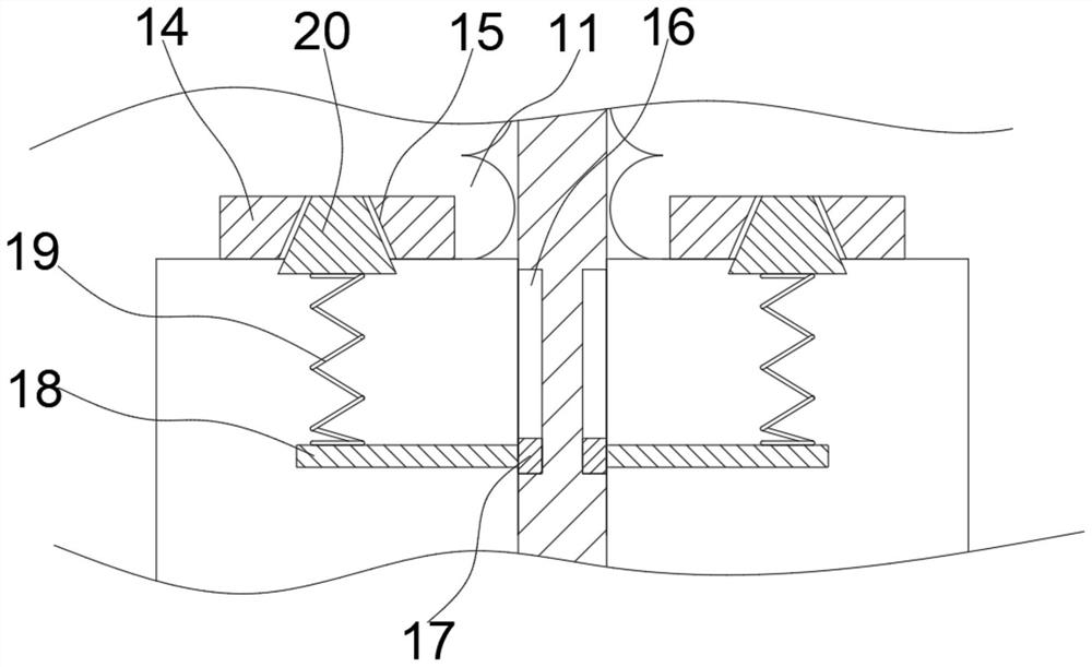 Double-plug fixing device for detecting network channel RJ45 network cable