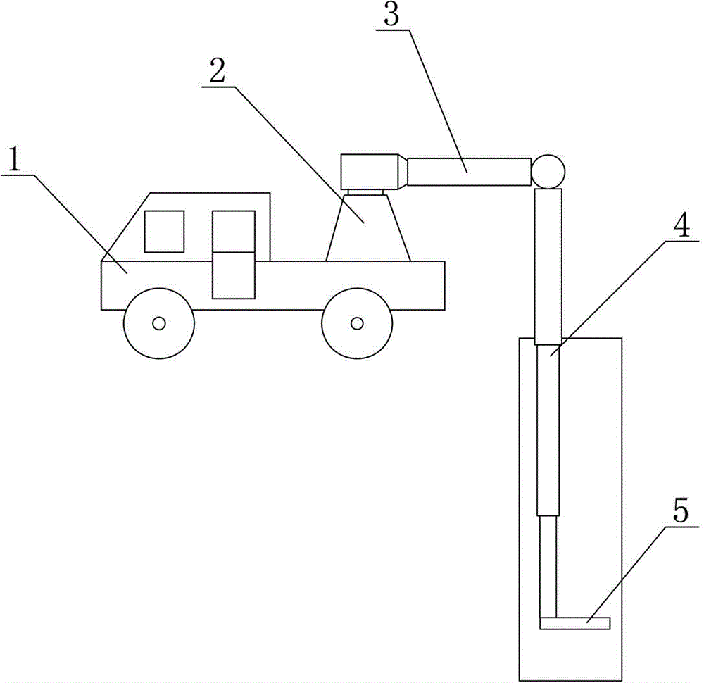 Movable vehicle-mounted automatic deep well rescue device